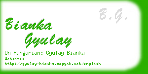 bianka gyulay business card